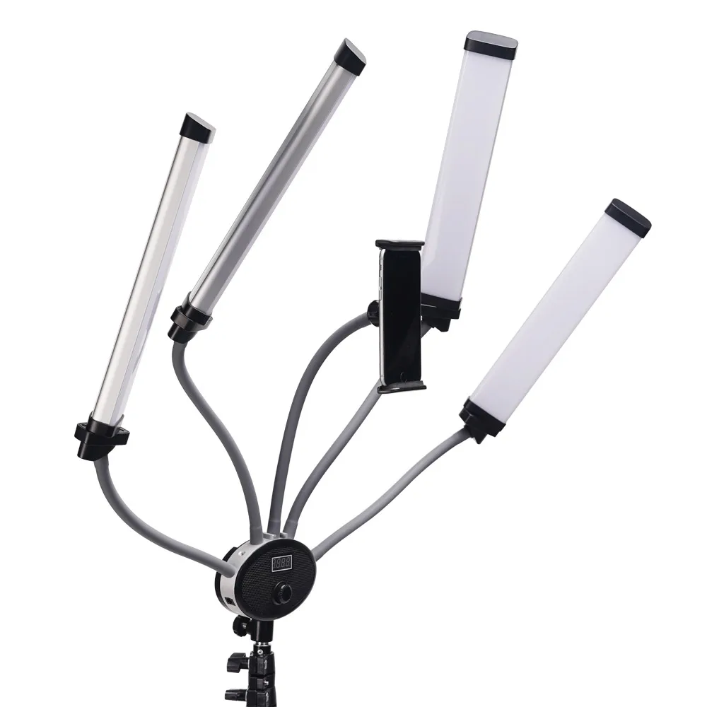 professional audio video &amp lighting four arms battery led video light 90W dimmable home use face beauty equipment (new)