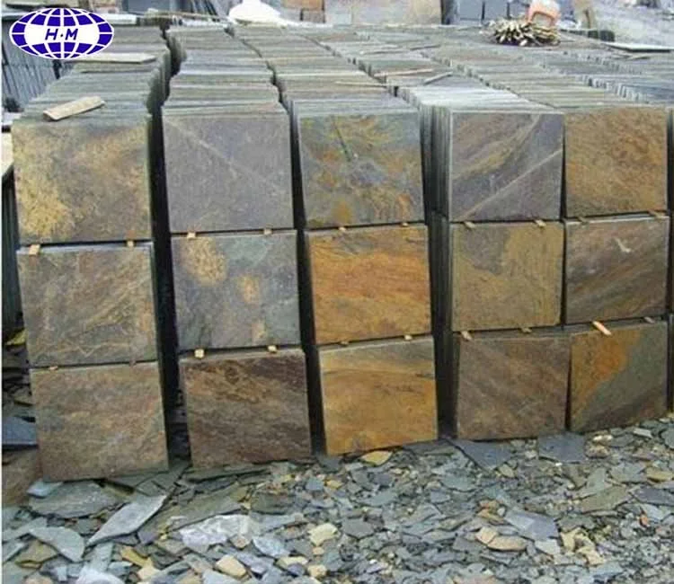 Low price rusty slate natural stone tiles on promotion