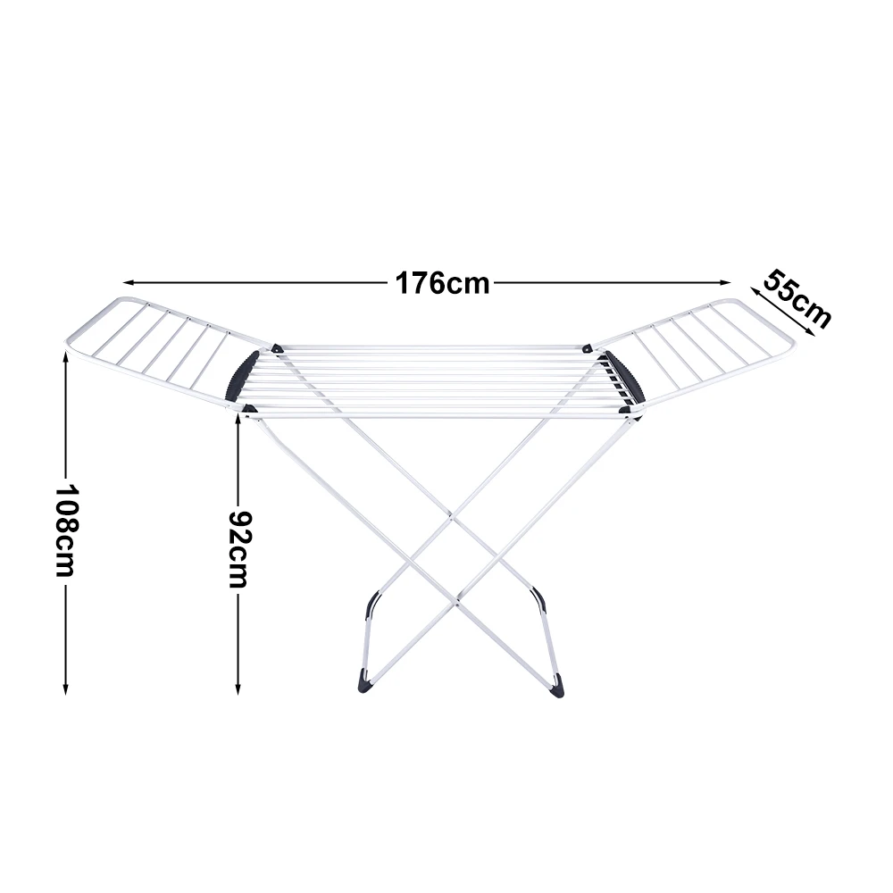 Cloth Folding Indoor Outdoor Metal Laundry Clothes Dryer Laundry Rack With Dryer