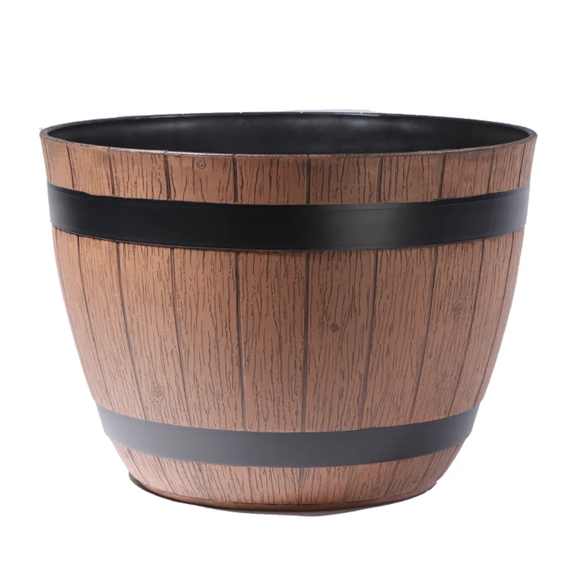 Hot Selling Attractive Design Garden Pots & Planters For Home and Garden Nordic Style Whiskey Plastic Flower Buckets