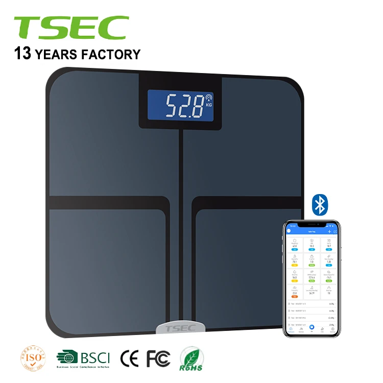 Amazon BMI Body Fat Scale Body Fat Analyzer TS-BF8011 New Body Weighing Machine Bathroom Scales Household Scales Digital 180KG