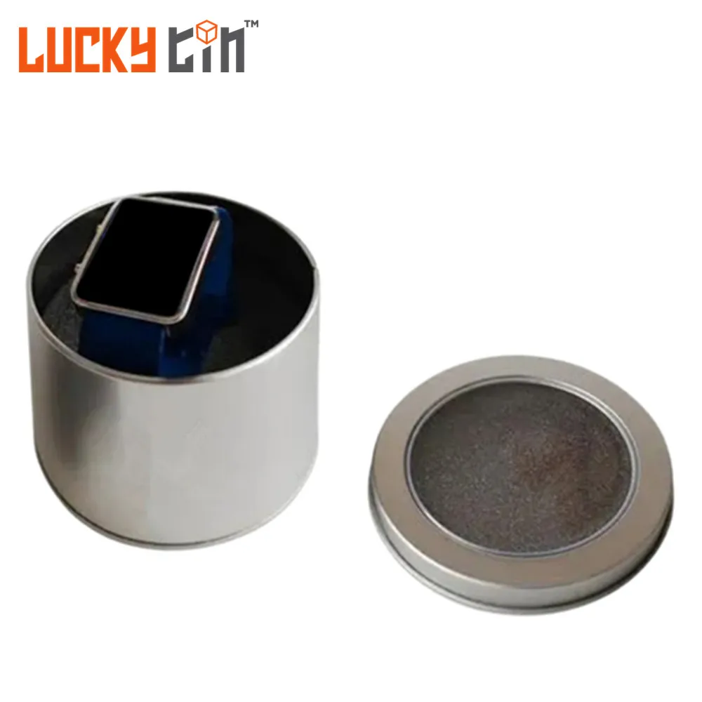 Tin Can Producers Suppliers Custom Printing Tinplate Packaging Metal Round Tin Can Watch Gift Box