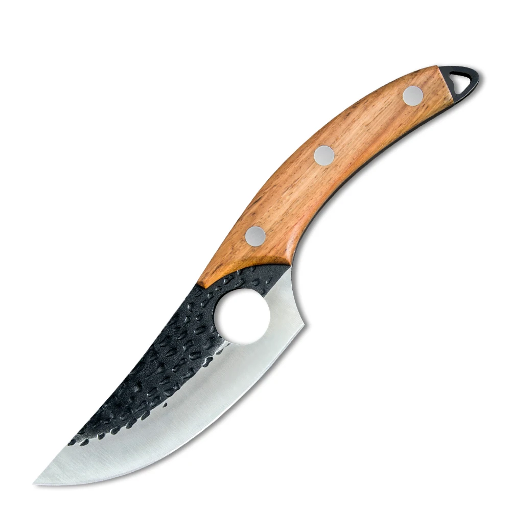 Xingye Customized Logo Full Tang Rosewood Handle Finger Hole Blade 5.5 Inch Professional Japan Boning Knife Handmade