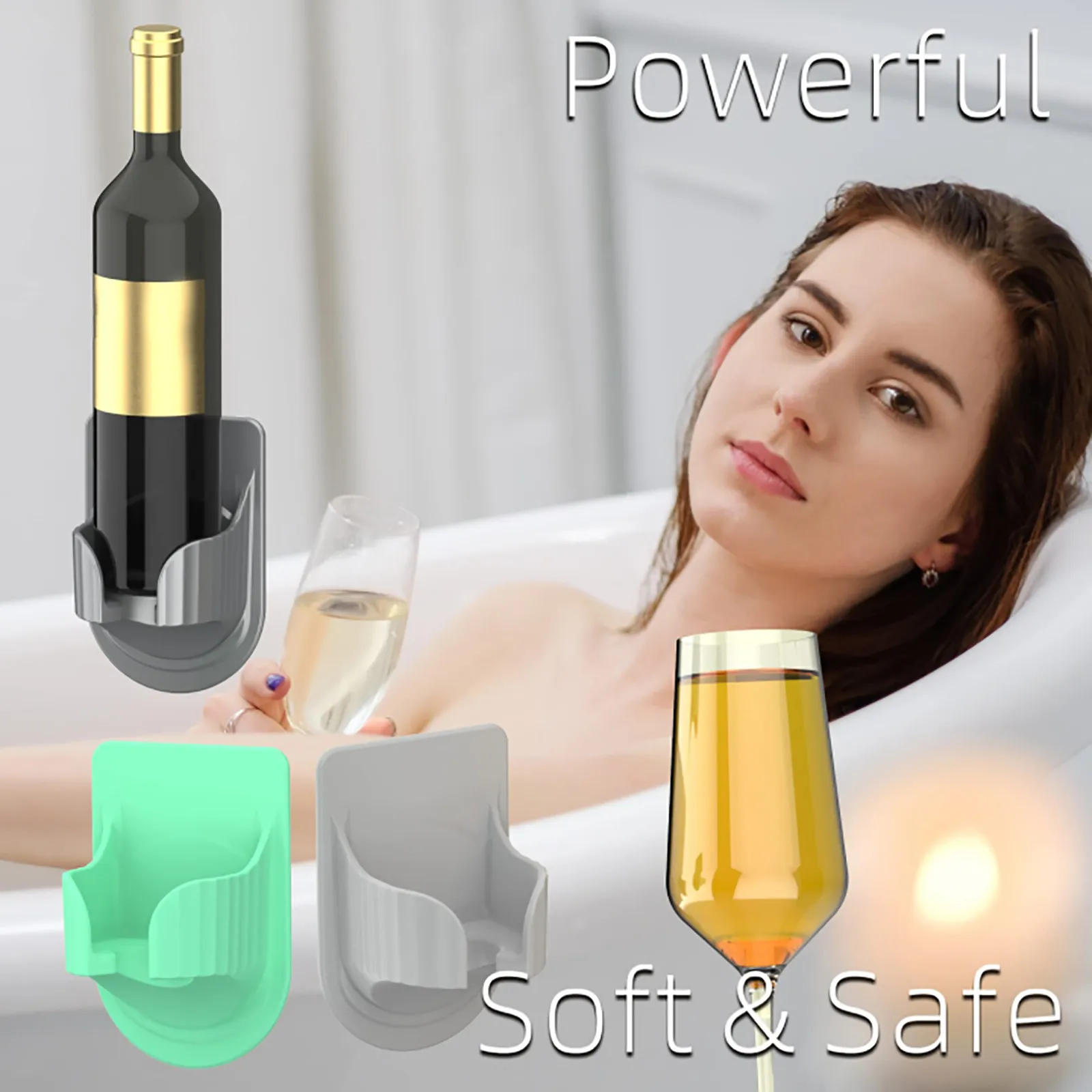 Portable Plastic Cup Holder Bathroom Shower Drink Holder Wine Glasses Beer Holder Cup Rack