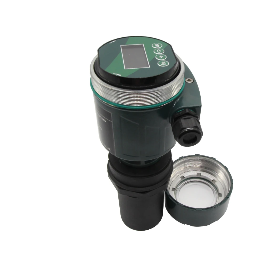 High accuracy 4-20mA HART LCD built-in buttons programmer false echo memory recalibrable ultrasonic liquid level sensor (28)