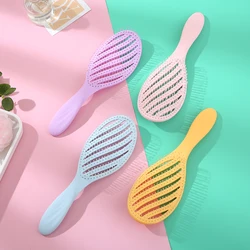 New product hollow massage hair fluffy styling comb light round nodding massage smooth hair comb