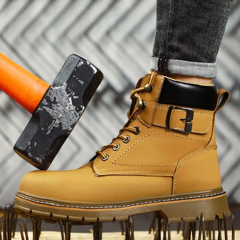 CNGDY Low price high top leather upper working labor insurance safety shoes for men Safety Boots