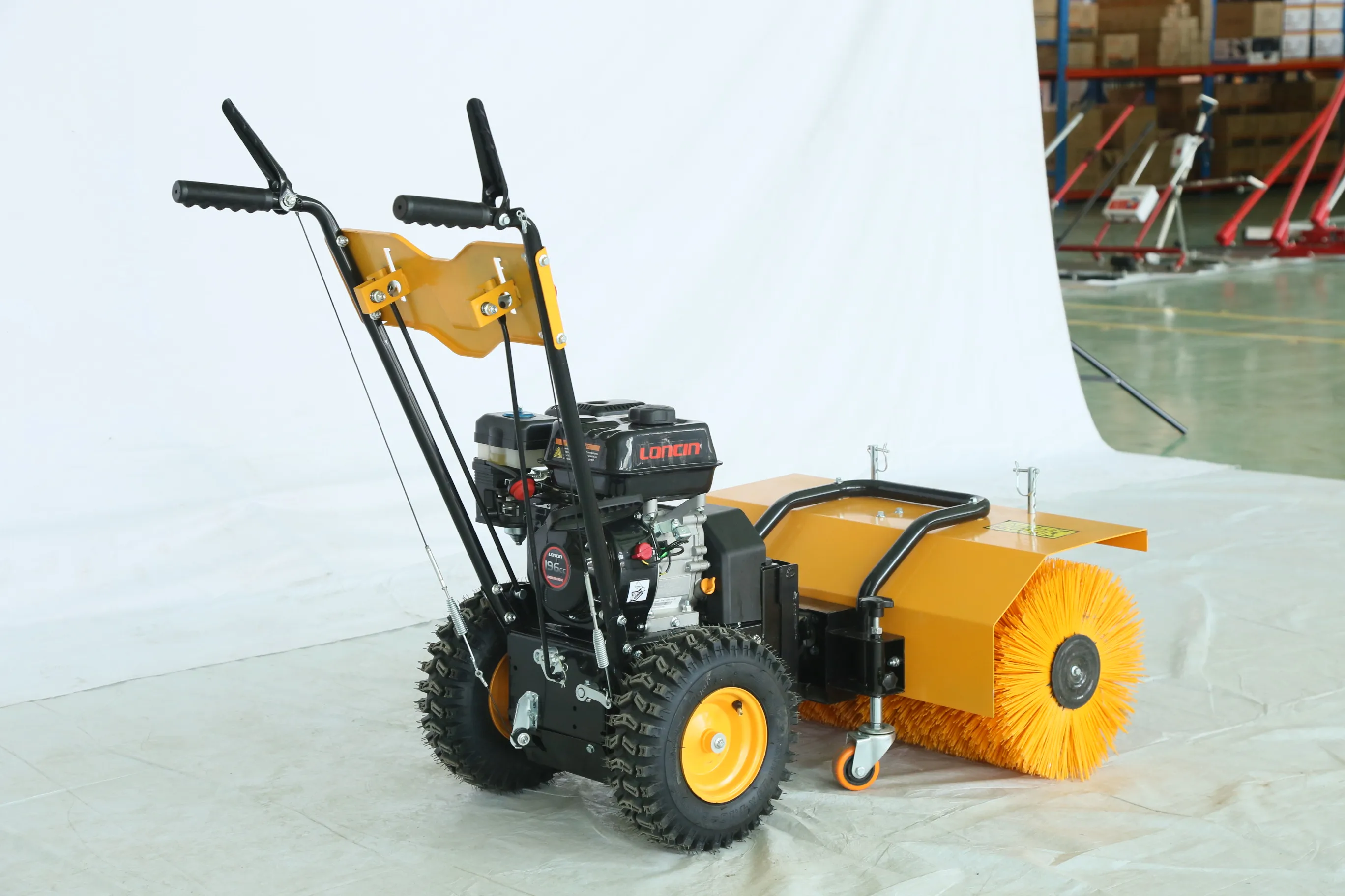 High Quality Low Price 15Hp  Walking behind concrete floor/street sweeper  for construction