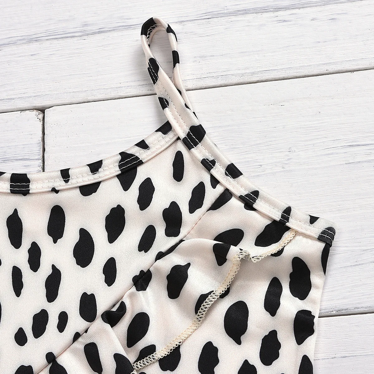 Toddler Baby Girls Leopard Swimsuit Ruffled Sleeveless Swimwear One-Piece Beachwear Bathing Suit
