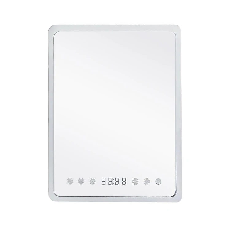 Popular Multi-purpose Anti Fog Shower Mirror Smart Led Hanging Mirror with Heater And Wireless Speaker