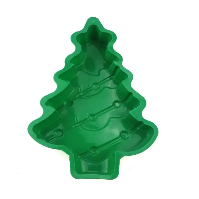 
DIY silicone cake mould with single hole Christmas tree 