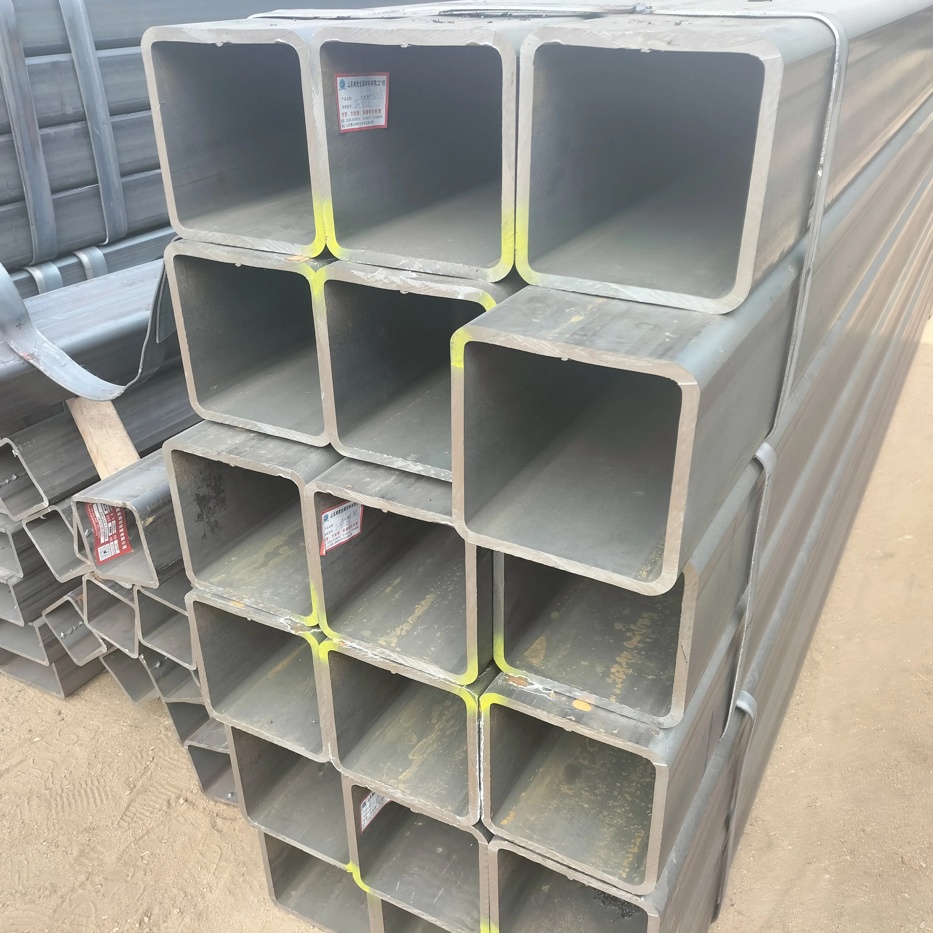 High Quality Astm A500 SHS RHS ASTM A500 STEEL 100x100 MS Galvanized Square Tube Hollow Section Rectangular Pipe Price List Prod