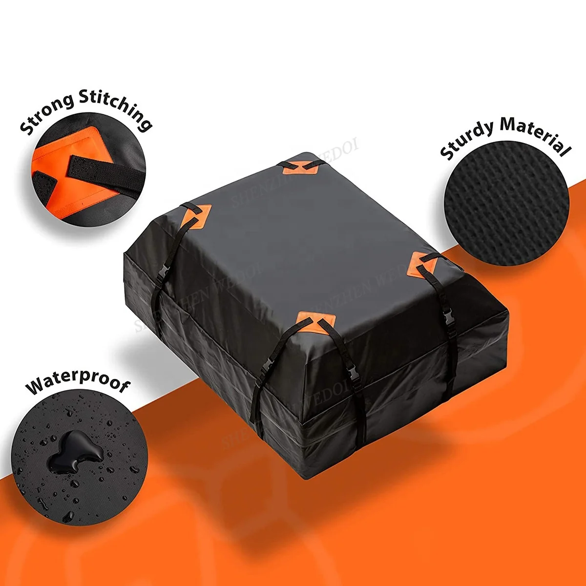 Car Rooftop Cargo Carrier Bag 15 Cubic Foot Car Rooftop Cargo Carrier Bag Outdoor Camping Roof Storage Bag For All Cars