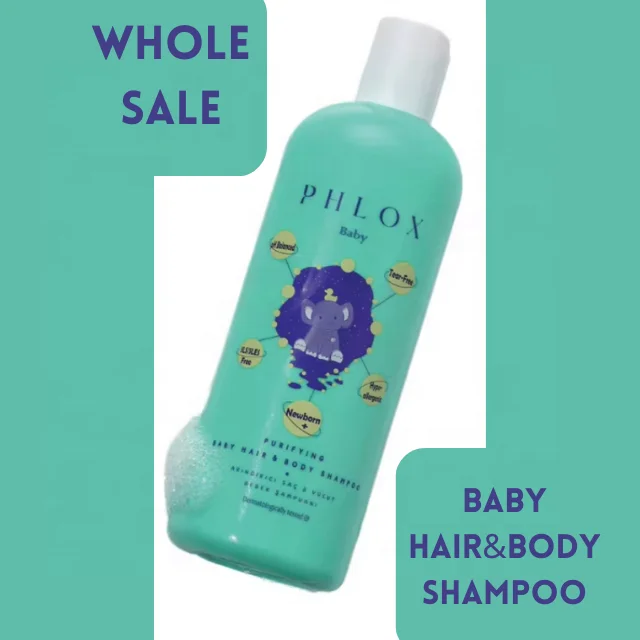 PHLOX Hair&Body Baby Shampoo/Body Wash Refreshing Cream Gel Vegan Silicone/SLS/SLES Free Herbal Formula