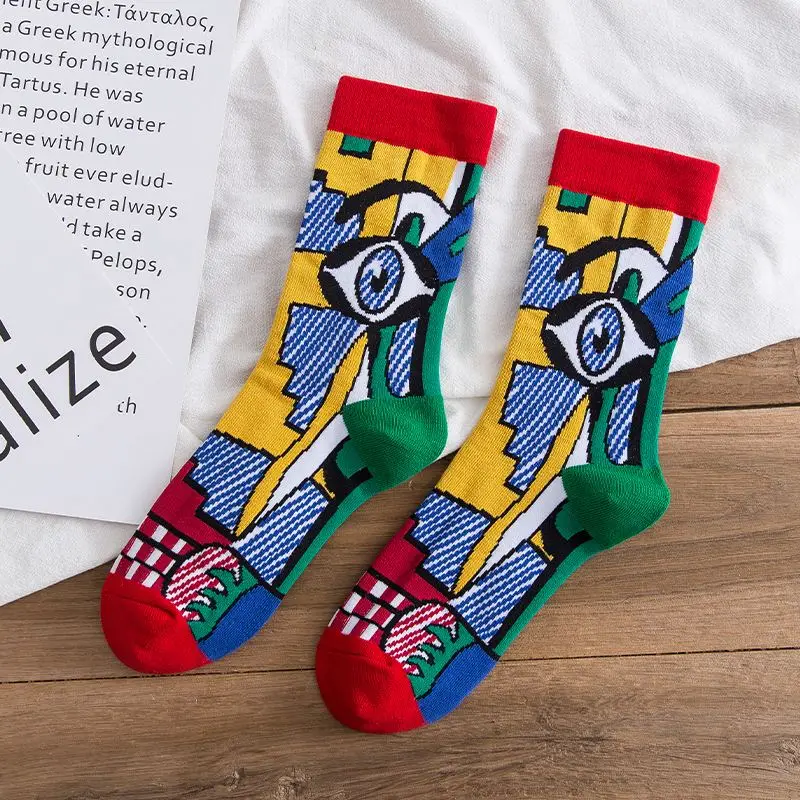 
Manufacturer Latest Pop Unique Perspective Promotional Adult Cartoon Socks 