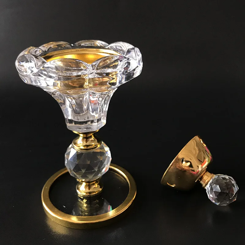 High Quality Durable Household K9 Crystal Incense Burner Decorative Incense Burner