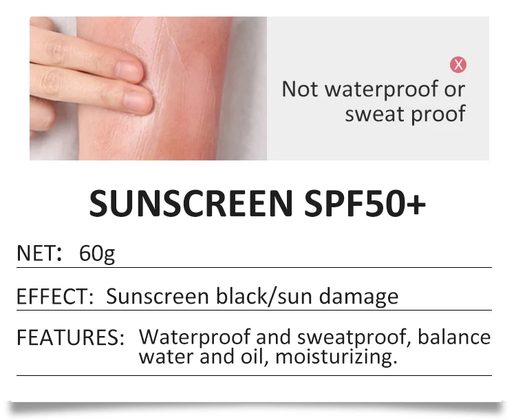 Лидер продаж летний солнцезащитный SPF 50 Солнцезащитный УФ-протектор органический отбеливающий продукт для кожи