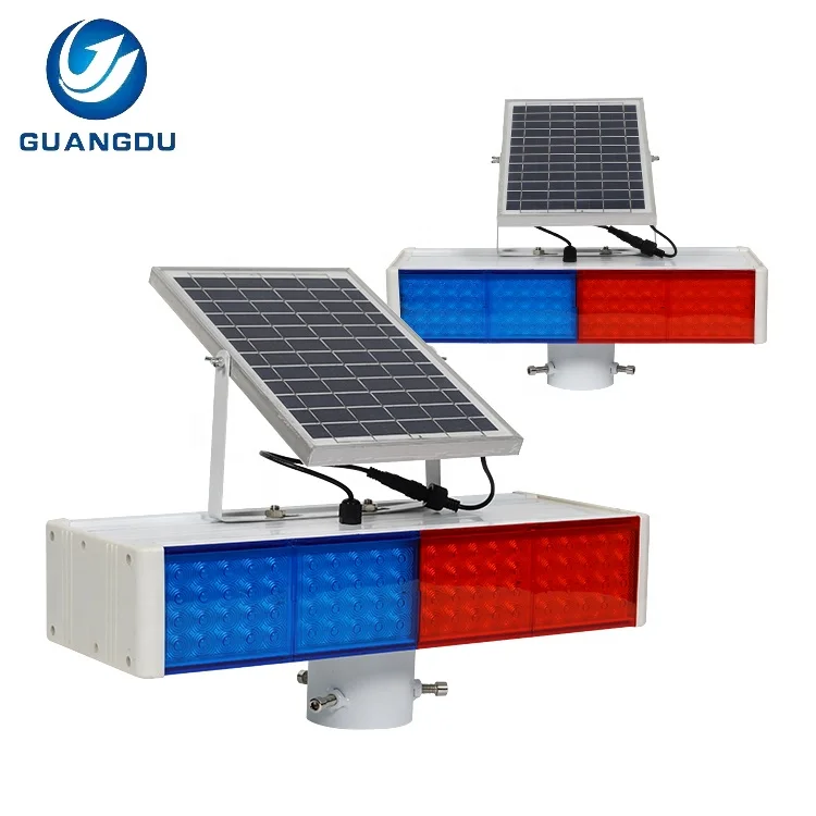 New Design IP67 Waterproof Outdoor 120w 160w Double Side Solar Road Emergency Warning Traffic Light