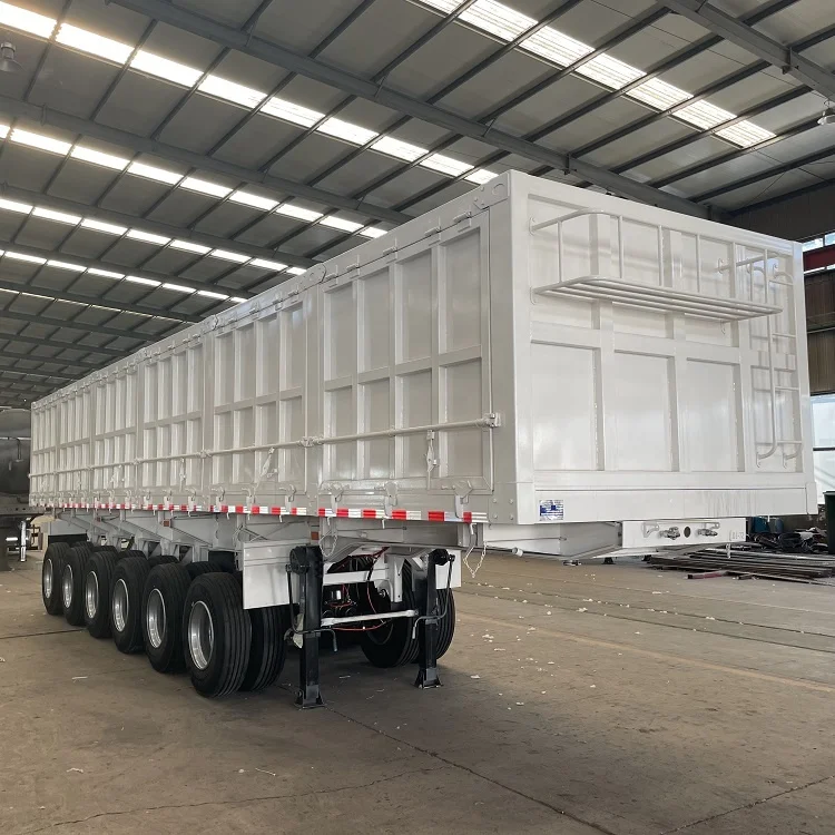 Hot Sale Side Tipper / Rear Dump Semi Trailer 6 Axles Used Dump Truck Trailer