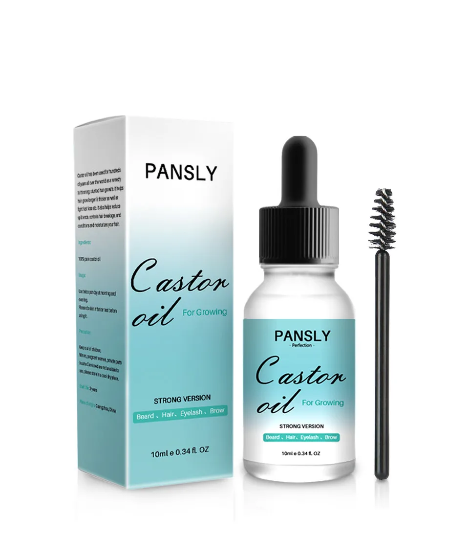 Organic Castor Oil for Eyelash Growth Treatments Grow Eyebrow Enhancer Thickener Serum 7 Days Longer Fuller Lash Lifting Liquid