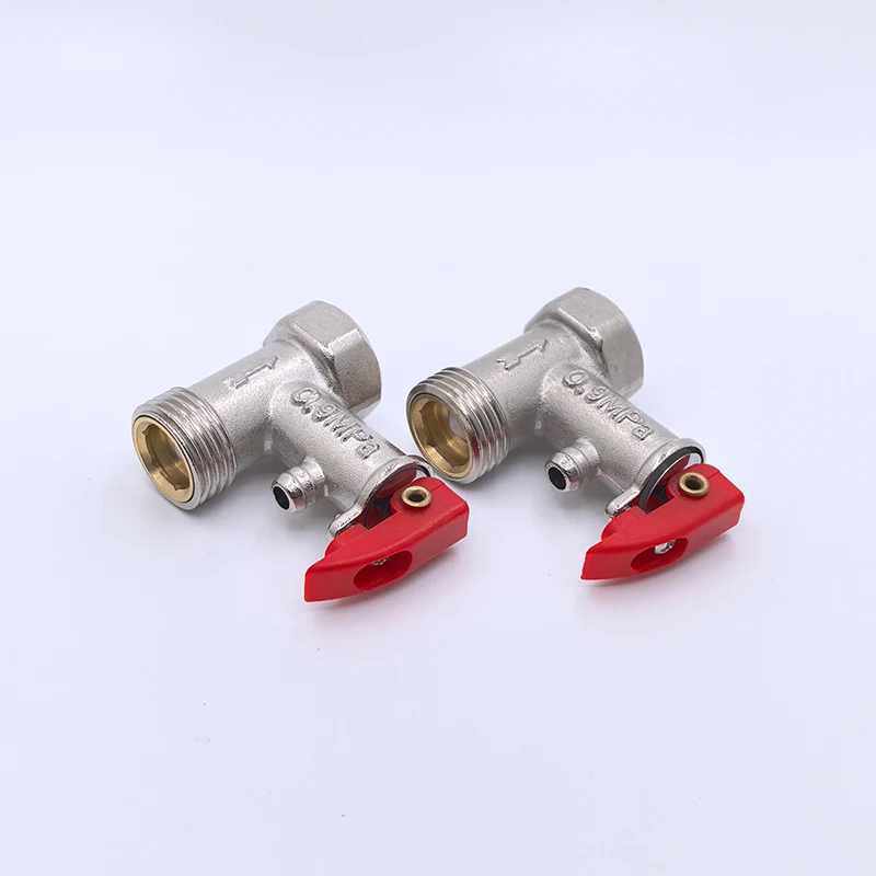 Hot Selling Brass Nickle Plated Safety Valve / Multi-function Valve for Storage Water Heater Special for Electric Water Heater