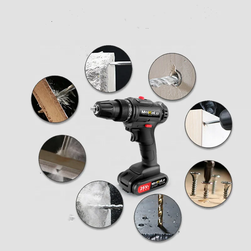 36v Electric Screwdriver Lithium-ion Battery Power Tools 2-speed Cordless Drill Rechargeable Mini Multi-function Drill