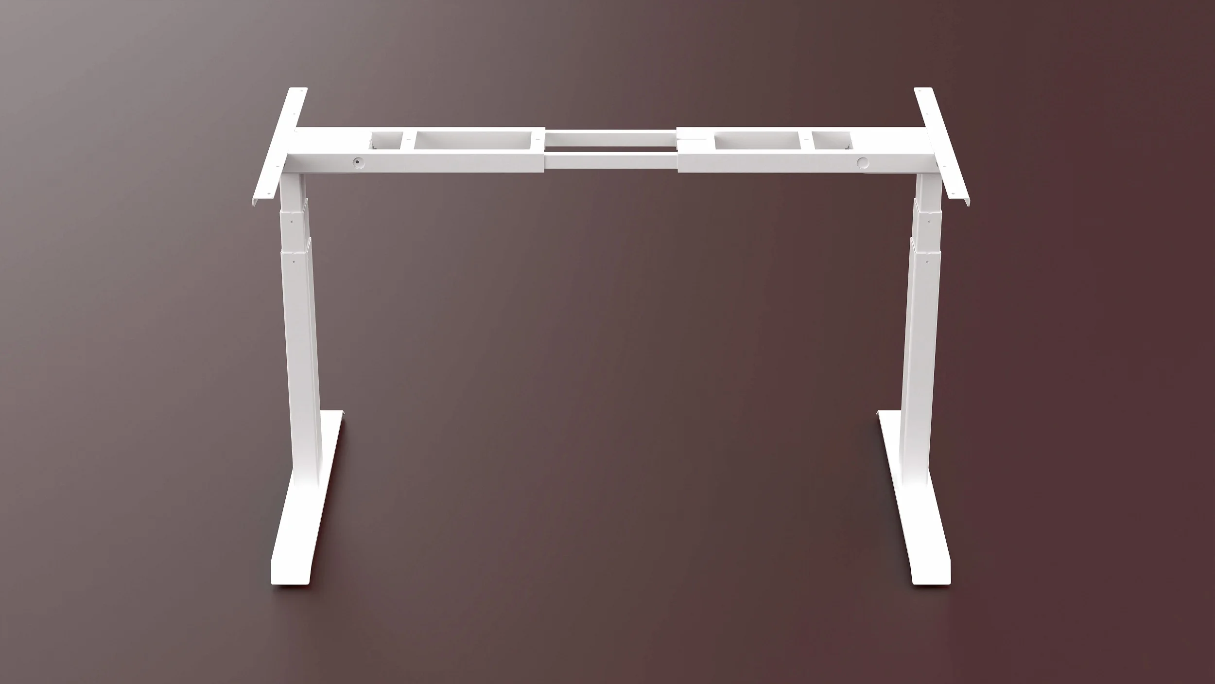 Ergonomic Electric Stand Up Desk Workstation, Height Adjustable Frame Home Office Computer Standing Table