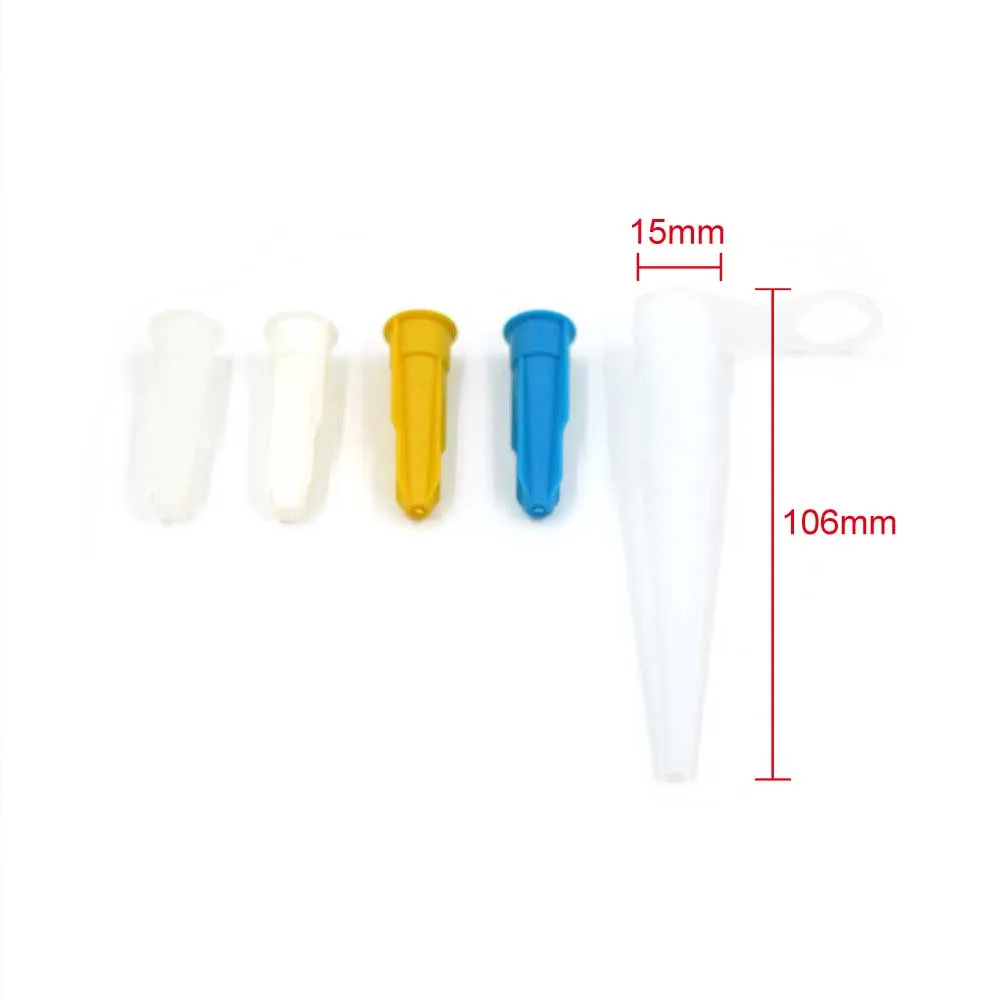 Universal Color Plastic Caulking Glue Head Extension Nozzle Cartridge Sealant Nozzle Cap Caulk Saving Cap