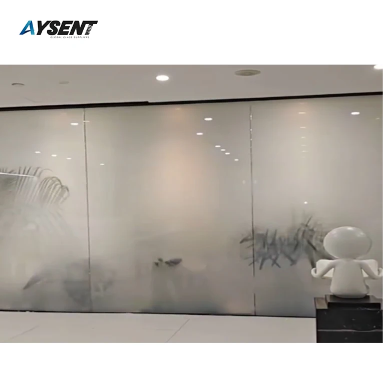 PDLC electronic tempered glass is used for bathroom and office partition doors and windows