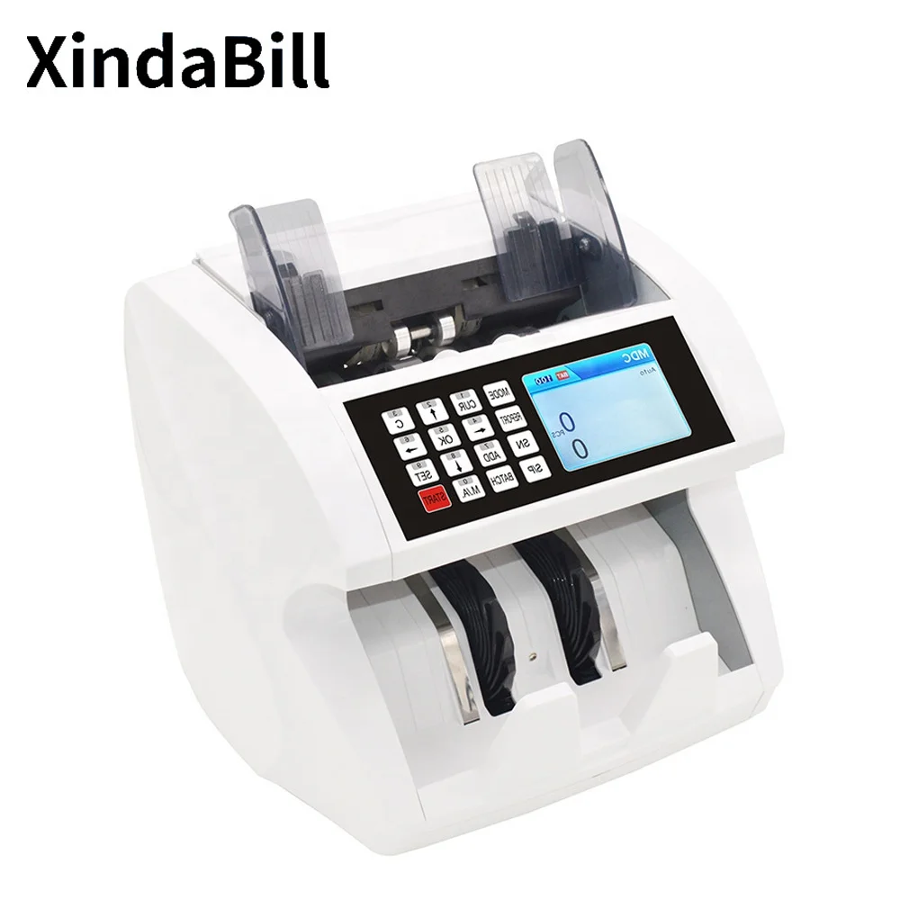 Xindabill 2 CIS Value Money Counter Machine Bank Office Bill Detector with TFT Display