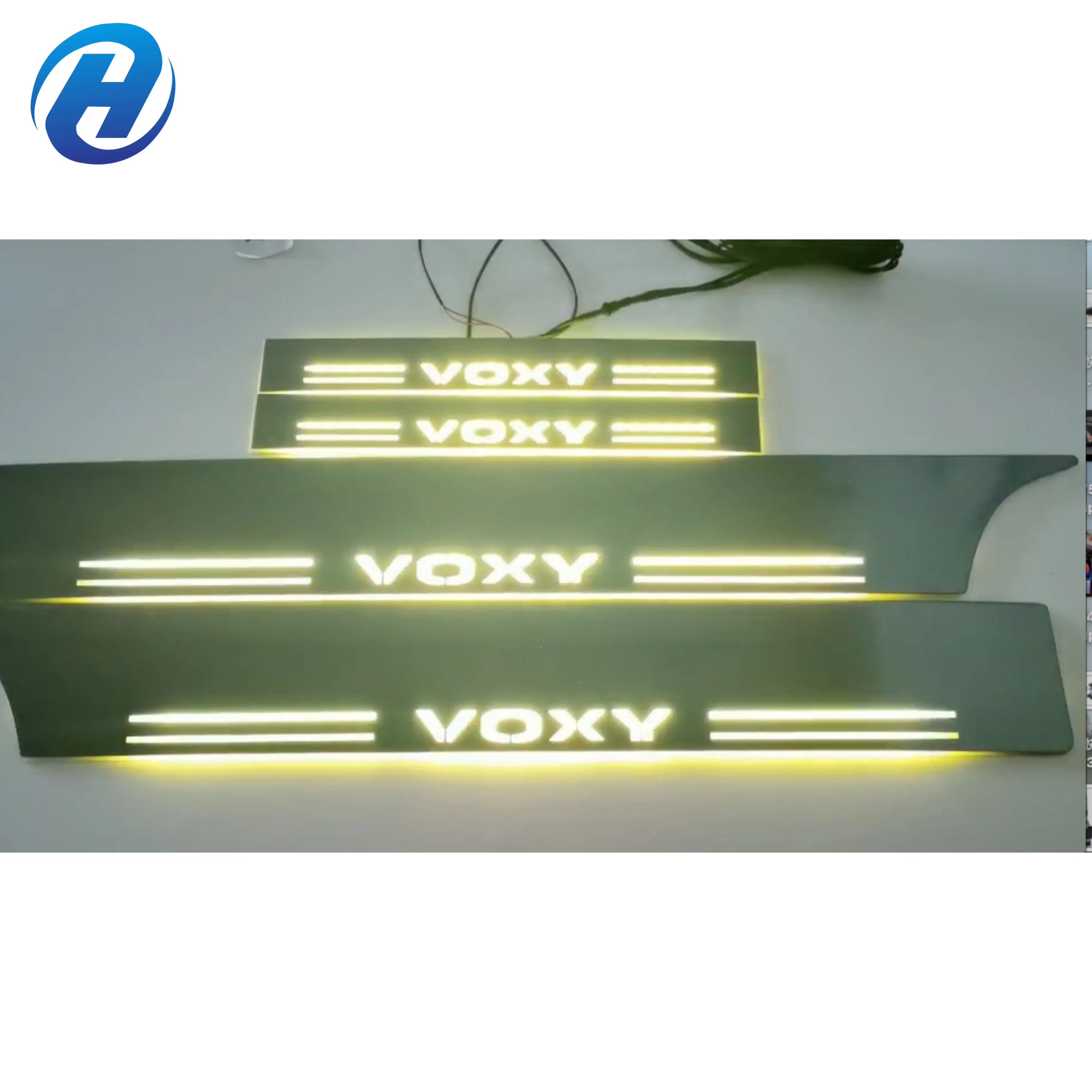 Fit for Toyota Voxy 70 Noah Moving Led Style Car Accessories Led Door Sill Plate