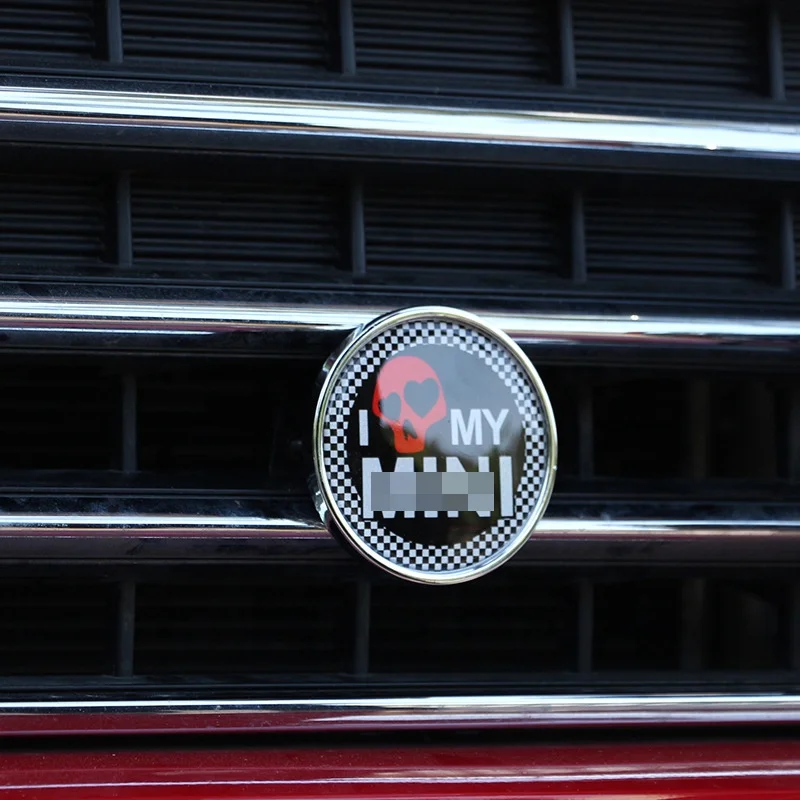 Car Accessories 2022 Metal Front Grille Emblem Badge For Mini Cooper One S countryman Clubman R55 R56 R57 R58 R60 R61 F55 F56