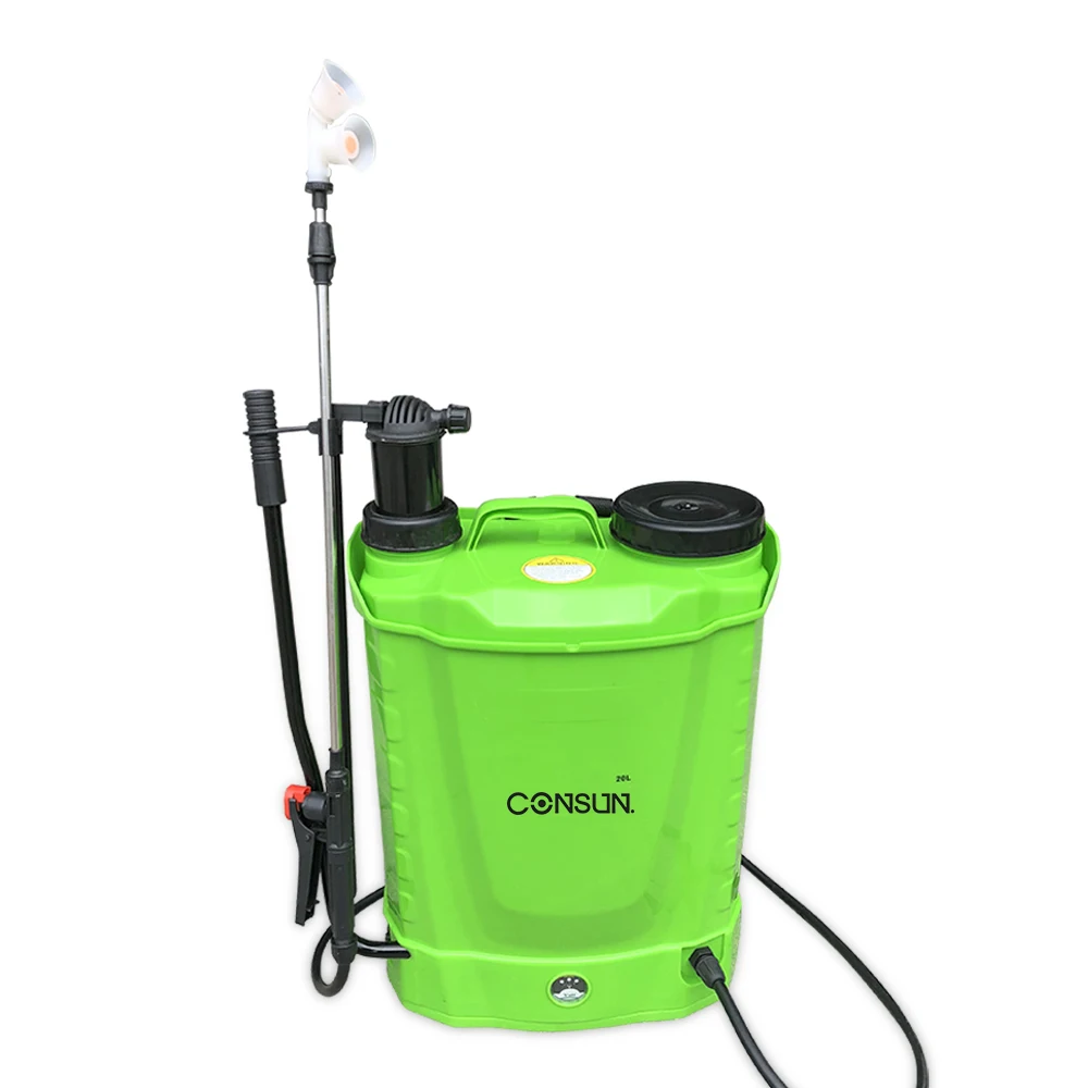 Ранец 16ltr, сельскохозяйственный распылитель из нержавеющей стали, ручной распылитель с питанием от батареи 2 в 1