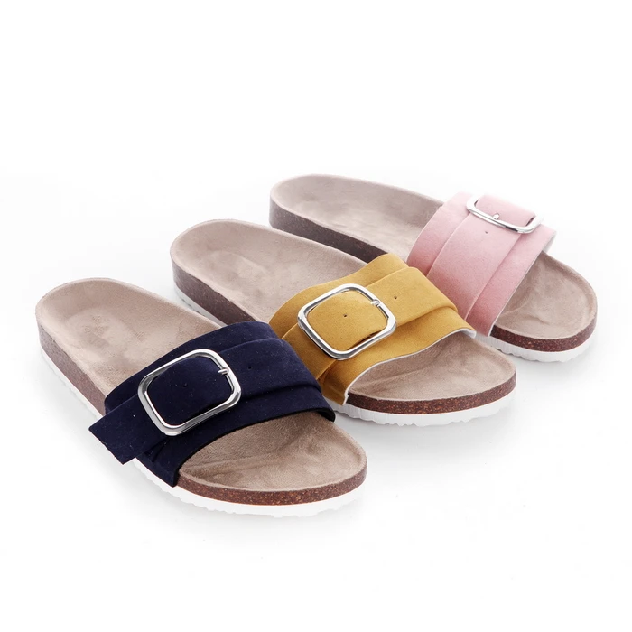 
Cheap Cork Causual slippers Slide sandals Flat Women 20MS018 