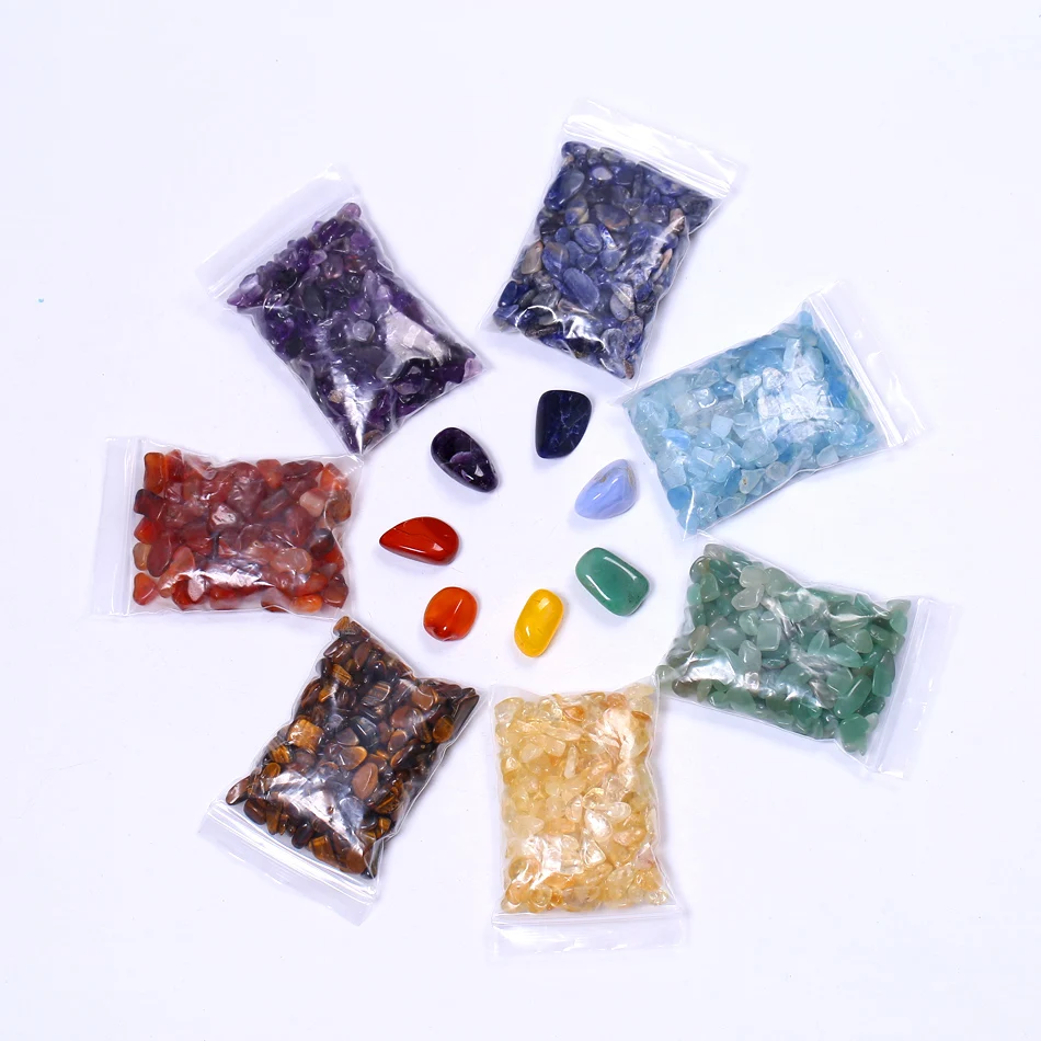 Bulk Wholesale Polished Colorful  Crystal Rainbow Fluorite Tumbled Stone