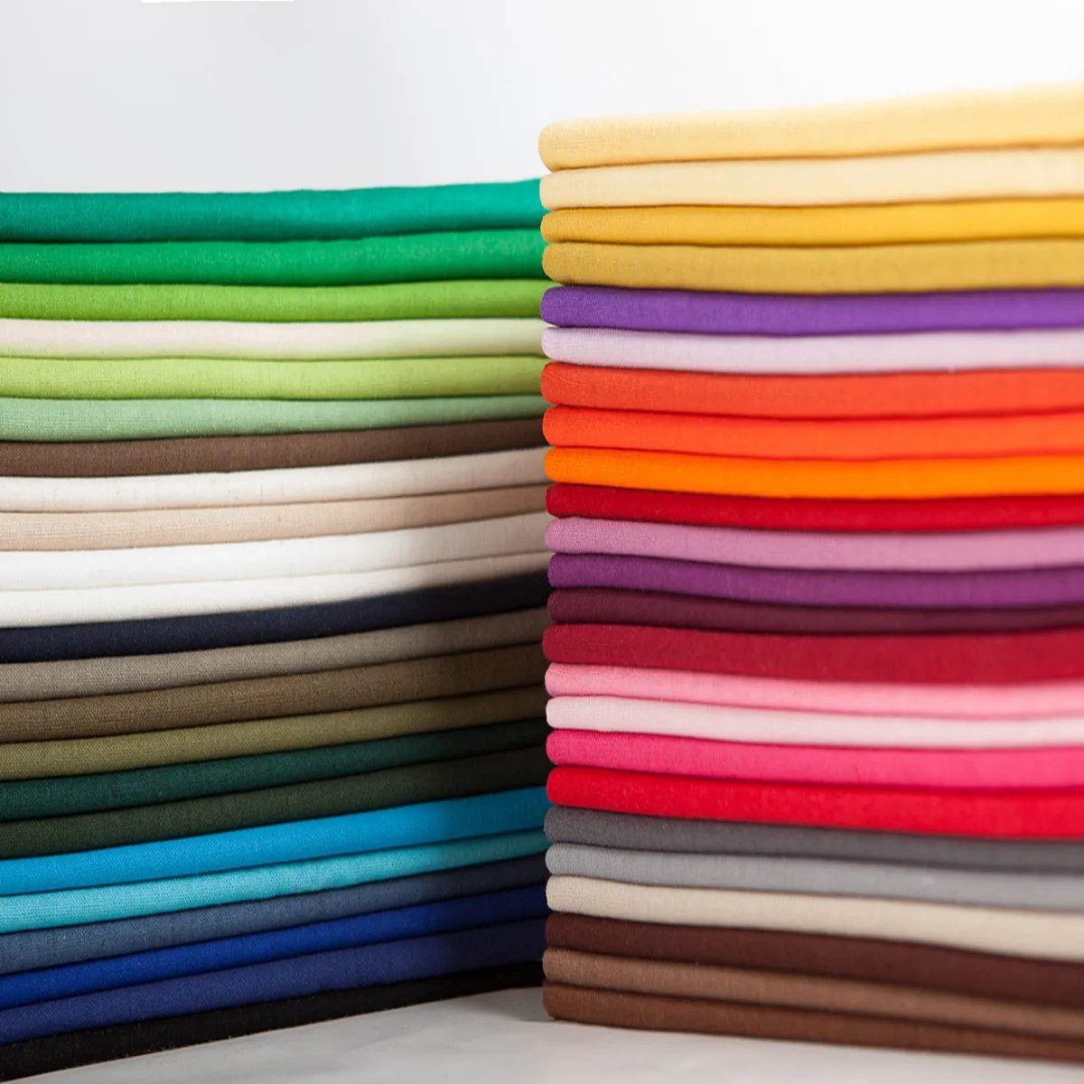 Plain and solid linen fabric cotton and linen clothing fabric, pants material, handmade DIY linen fabric