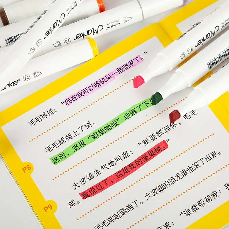 108 Colors For Painting Rocks Wood Glass Ceramic Metal Canvas Paper Permanent Twin Tip Marker Pen