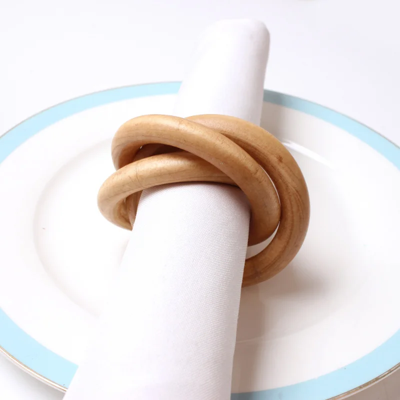 Custom Wood Napkin Ring Holder Walnut Napkin Rings For Hotel,Wholesale Home Party Hand Made Wooden Napkin Rings