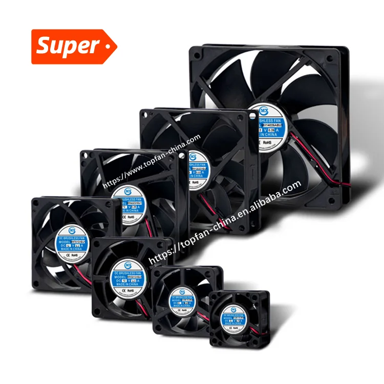 Axial fan 40mm 90mm 120mm 140mm 6015 8025 computer ventilator industrial refrigerator parts server 5v 12v 24v 48v dc cooling fan