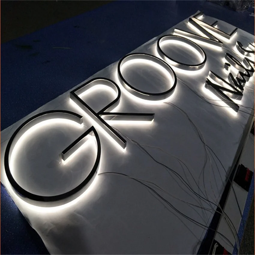 Samsung led Lights 12v channel letter car logo LED lumineuse Enseigne lighting word sign LED Edge Lit Channel Letter Sign