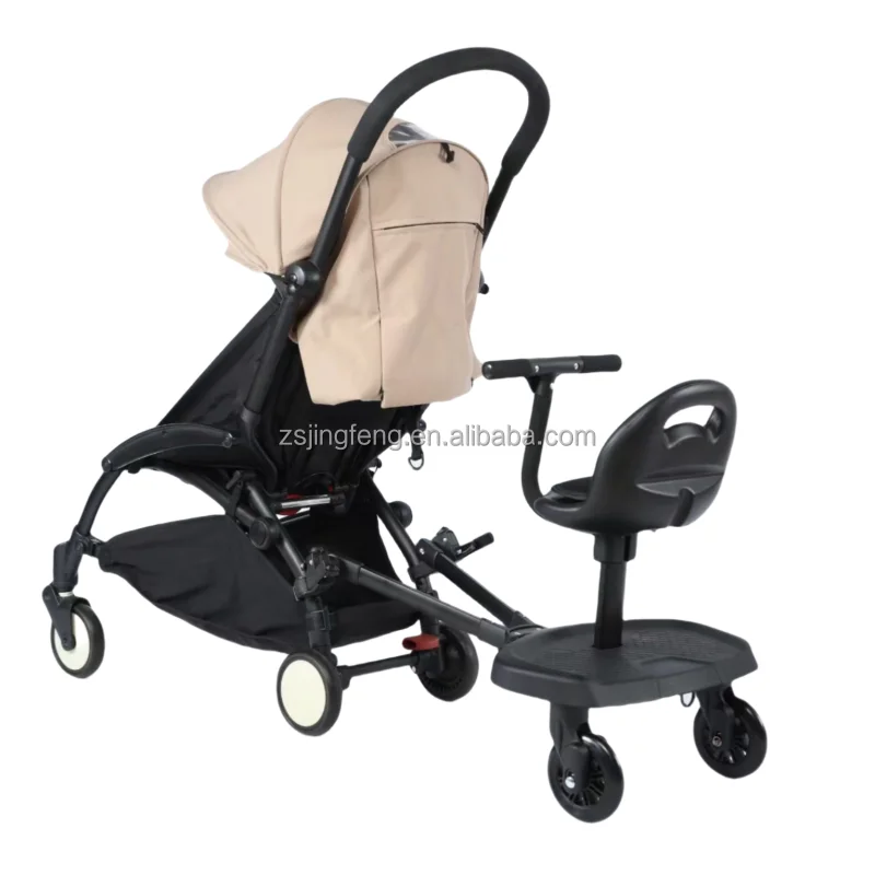 Wholesale 2-in-1 Buggy Board with Detachable Seat Standing Board Holds Children Up to 55lbs Sit and Stand Stroller Glider Board