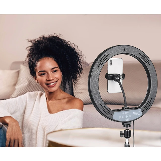 Wholesale USB Beauty Make Up Fill Photographic Lighting With Tripod Stand 10Inch 12Inch LED Ring Light tripod light