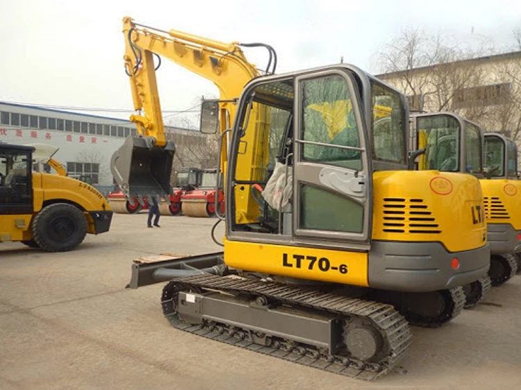 LT70-6 7Ton High Quality Hydraulic Farm Building Small Digger Crawler Excavator for Sale