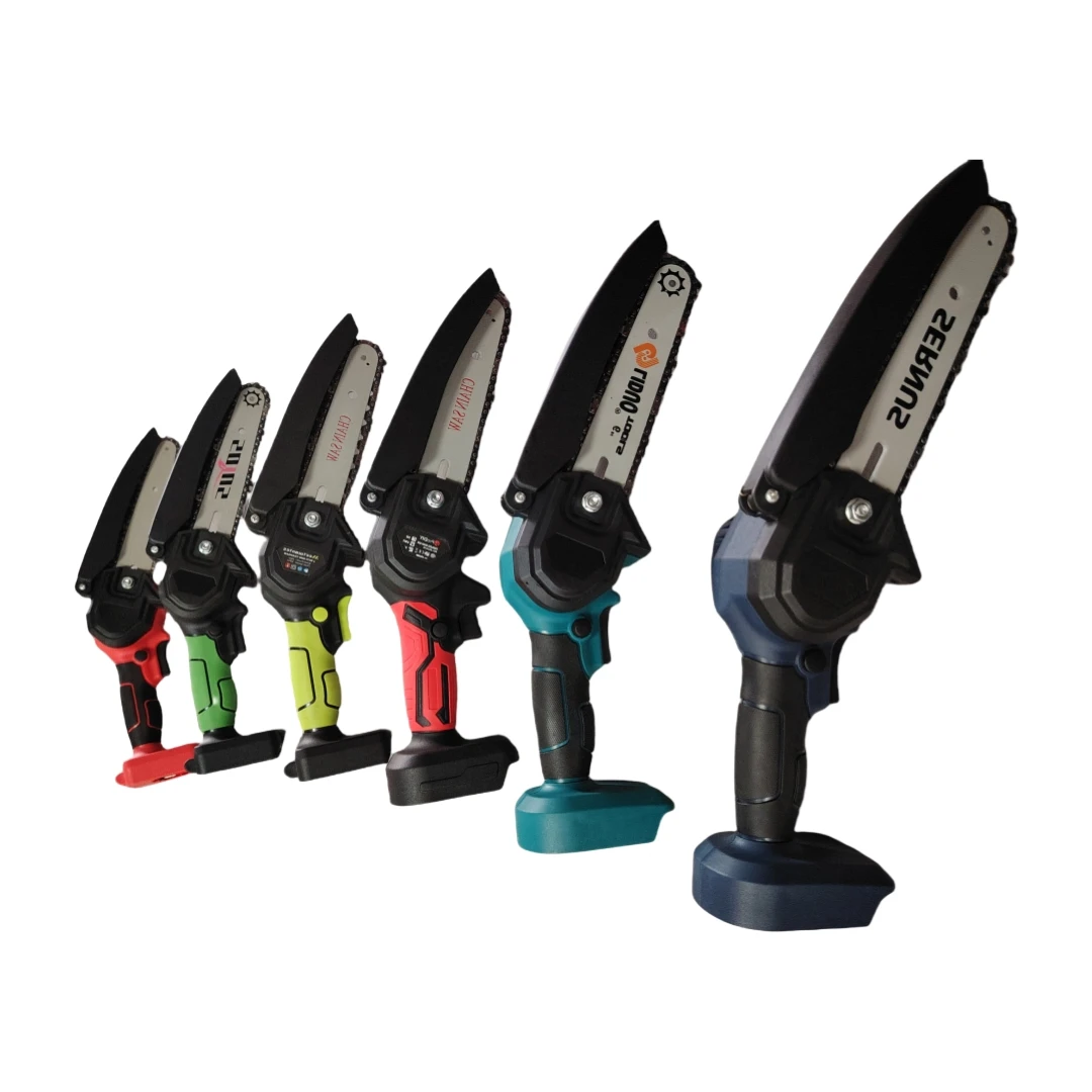 4 Inch Lithium Battery Chainsaw Portable Cordless Mini Electric Chain saw Power Saws Pruner Shears Battery Lithium Chainsaws