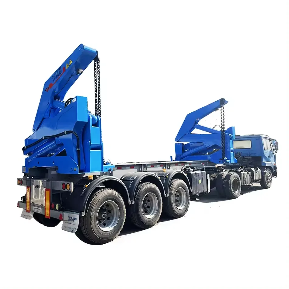 Cheap Price 40ft 37 ton 45 ton Container Side Loader 3 Axle Container Side Lifter Semi Trailer For Sale