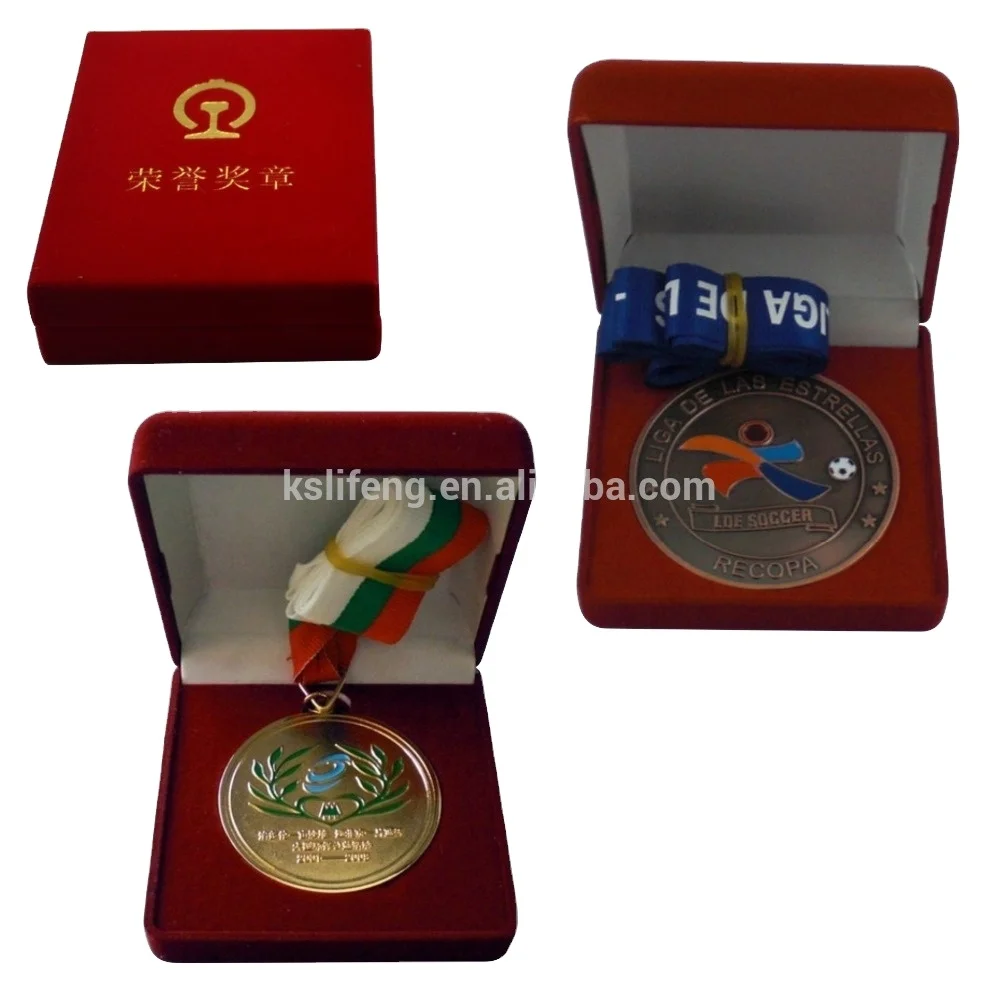 Customized Specials Medals With Velvet Sports Medals and Velvet Boxes Medal With Velvet Box