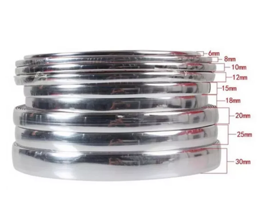 Silver Chrome ABS Plastic Chrome Door Molding Strips for Car Body Bumper Side Trim Decorative Door Scraping Strip