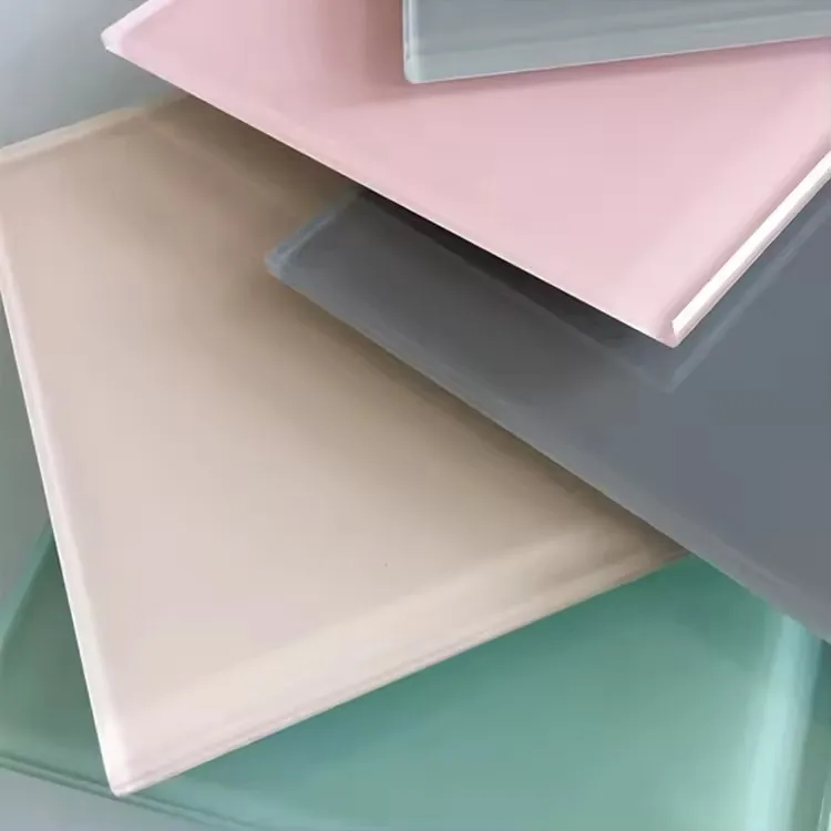 Painted Tempered Glass Splash Back Glass for kitchen splash