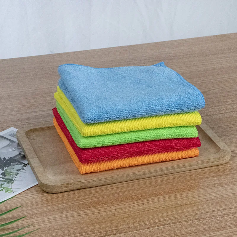Cheap microfiber glass cleaning cloth 30x30cm 40x40cm 40x60cm kitchen cleaning cloth customizable cleaning clothes for kitchen