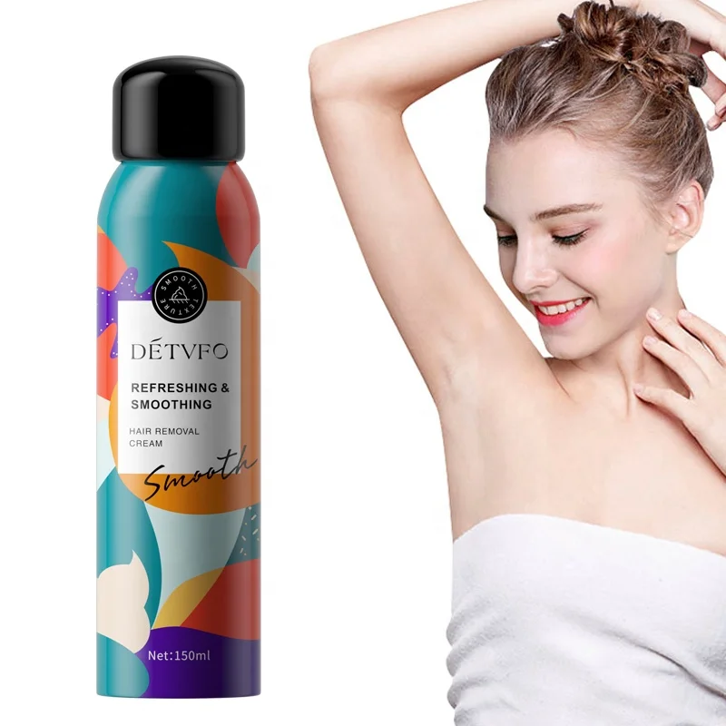 Non-Irritating Quick Removing Hair Depilatory Cream Spray Hair Removal Inhibitor For Body And Face Arm Armpit Leg